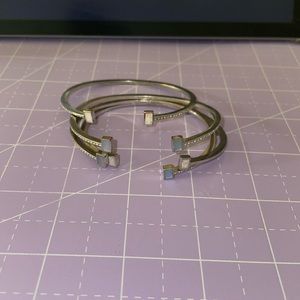 Kendra Scott opal bangle set